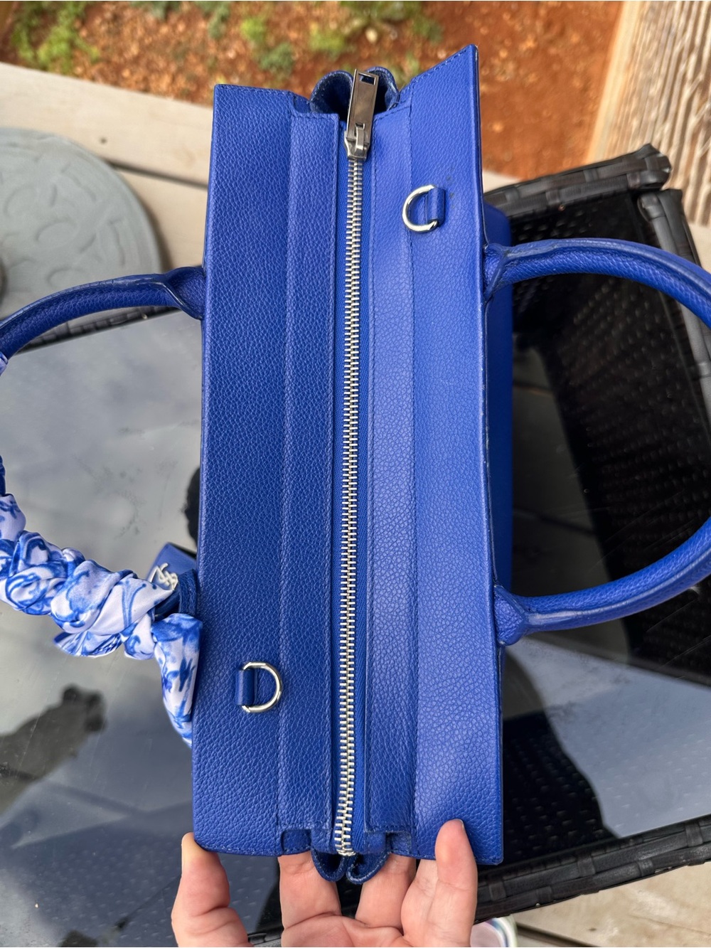 Saint Laurent Calfskin Medium Rive Gauche Cabas Outremer - Picture 3 of 8